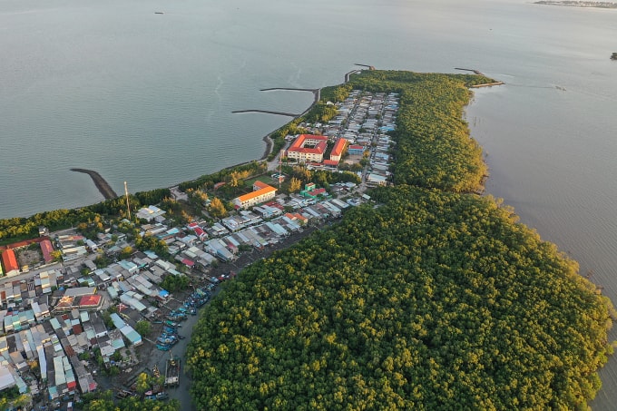 Xã đảo Thạnh An, huyện Cần Giờ, tháng 10/2021. Ảnh: Quỳnh Trần
