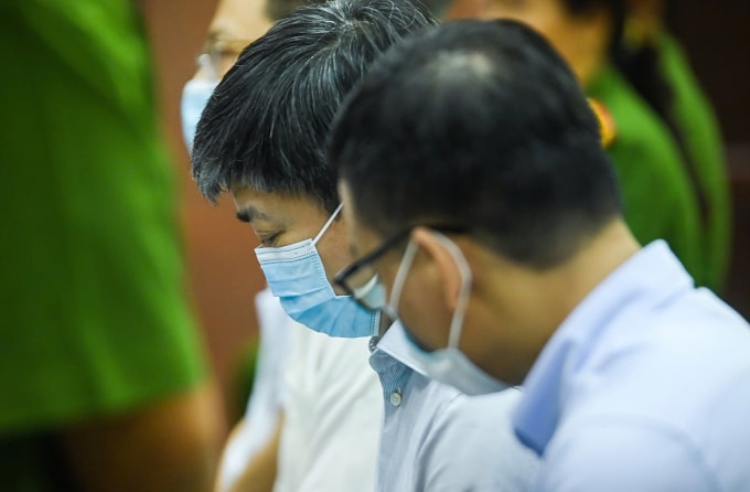 Cựu bí thư Bến Tre Lê Đức Thọ tại tòa hôm nay. Ảnh: Hải Duyên