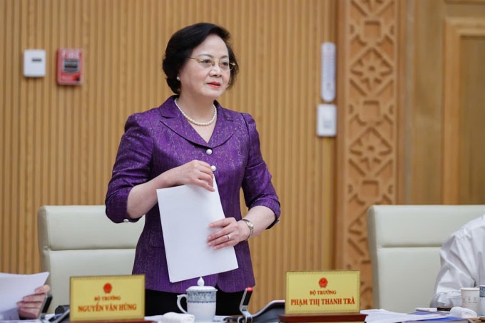 Bộ trưởng Nội vụ Phạm Thị Thanh Trà phát biểu ngày 9/5. Ảnh: Nhật Bắc