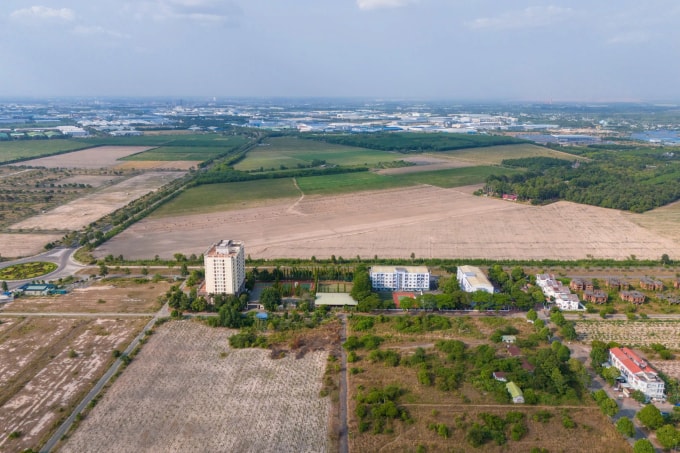 Hình ảnh một dự án đất nền tại Nhơn Trạch, Đồng Nai. Ảnh: Phương Uyên