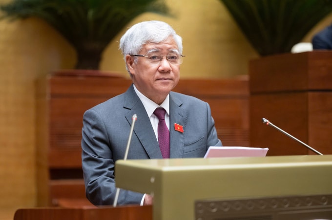 Chủ tịch Ủy ban Trung ương Mặt trận Tổ quốc Việt Nam Đỗ Văn Chiến. Ảnh: Cổng TTĐT Quốc hội
