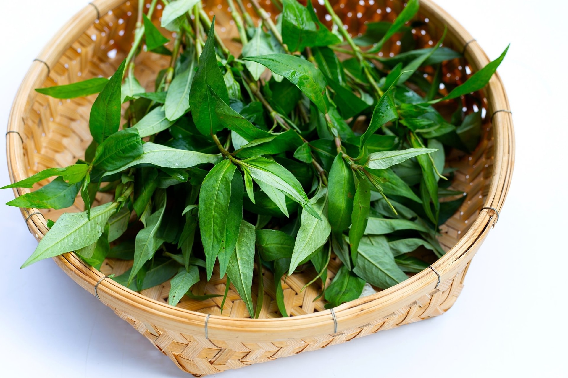 Rau răm có tính ấm, vị cay, có tác dụng tán hàn, kích thích tiêu hóa, kháng khuẩn, trừ phong thấp, tiêu độc. (Ảnh: Techz)