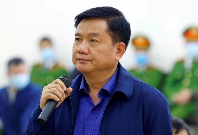 Ông Đinh La Thăng trong phiên toà hồi tháng 3/2021 ở Hà Nội. Ảnh:TTXVN