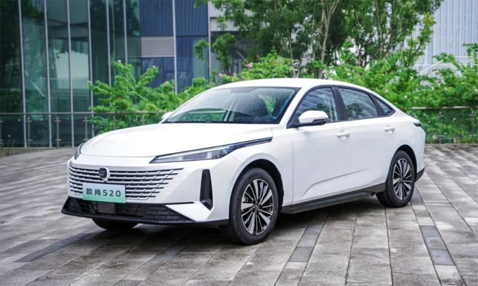 Xe điện Changan Oshan 520 với pin đổi nhanh của CATL. Ảnh: Changan