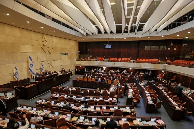 Quang cảnh một phiên họp Quốc hội Israel. (Ảnh: AFP/TTXVN)