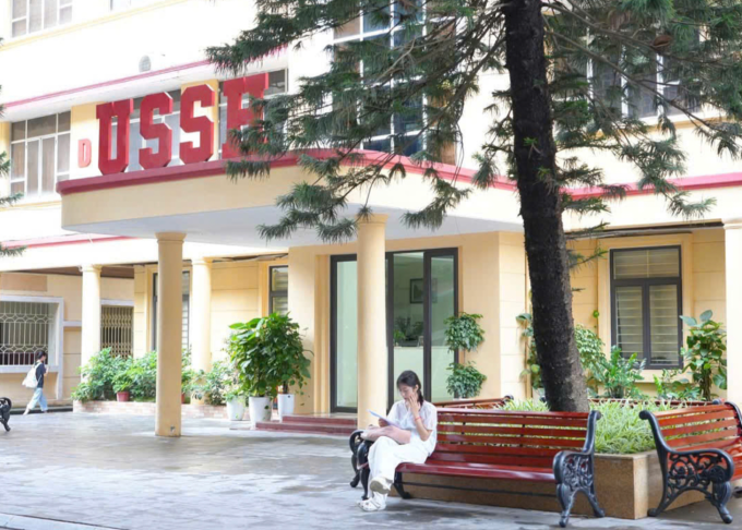 Khuôn viên trường Đại học Khoa học Xã hội và Nhân văn. Ảnh: USSH