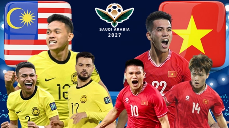 Trực tiếp ĐT Malaysia vs ĐT Việt Nam vòng loại cuối Asian Cup 2027