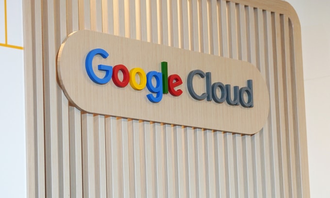 Logo Google Cloud tại sự kiện của hãng tại Việt Nam, tháng 7/2024. Ảnh: Lưu Quý