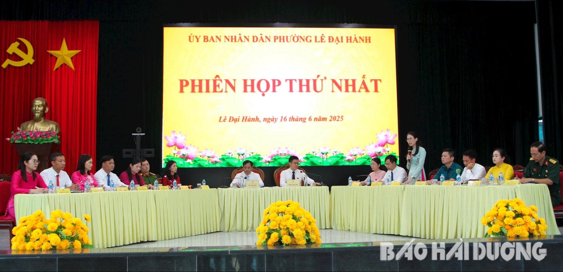 Phiên họp thử nghiệm thứ nhất UBND phường Lê Đại Hành