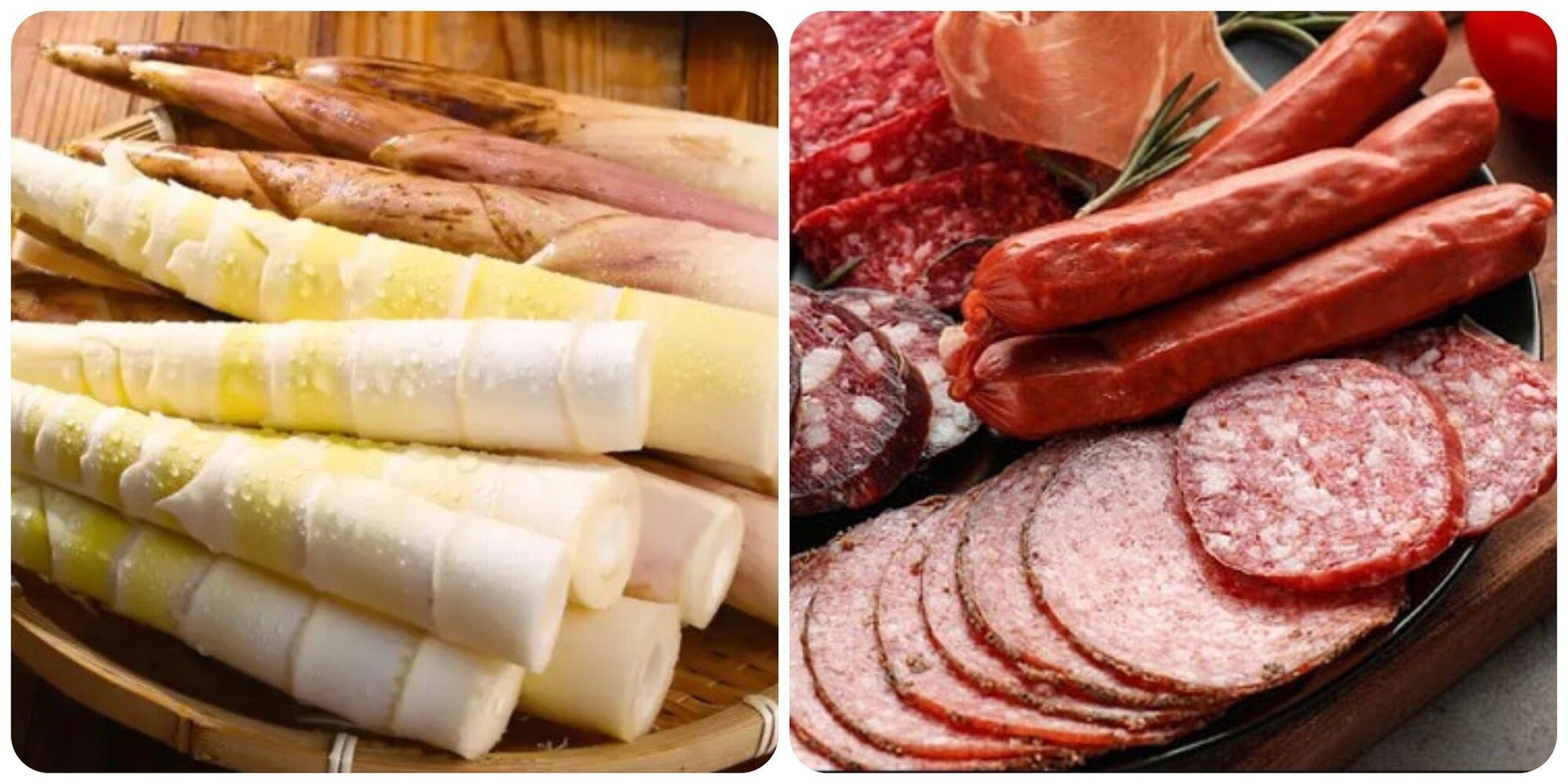 Măng tươi và thịt chế biến sẵn rất hại gan