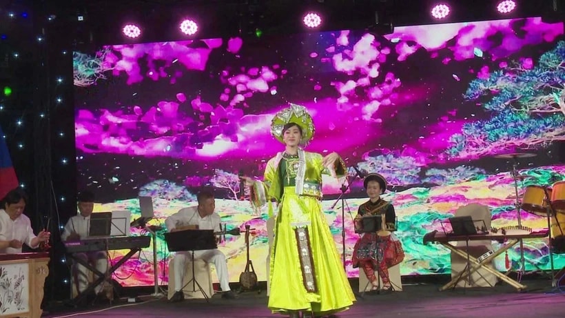 A performance at the programme. (Photo: VNA)