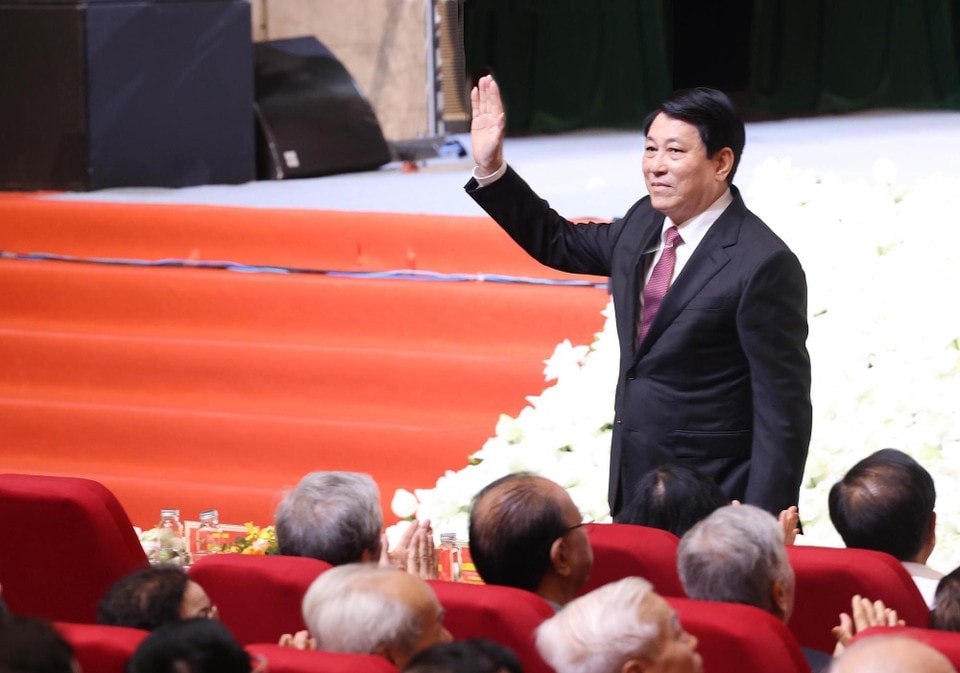 State President Luong Cuong attends the ceremony in Hanoi. (Photo: VNA)
