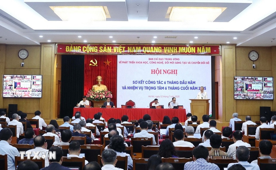 Tổng Bí thư Tô Lâm, Trưởng Ban Chỉ đạo Trung ương phát biểu khai mạc. (Ảnh: Thống Nhất/TTXVN)