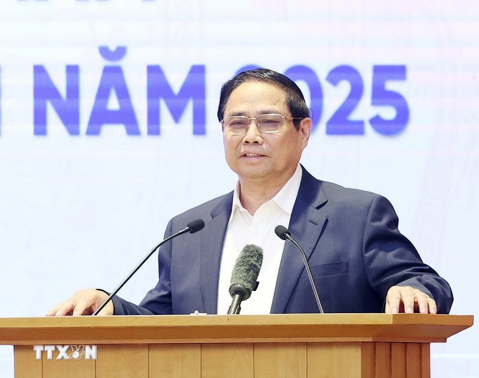 Thủ tướng Phạm Minh Chính phát biểu. (Ảnh: Thống Nhất/TTXVN)