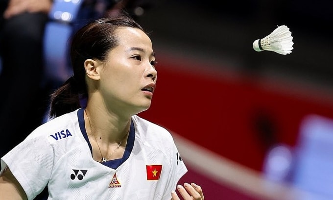 Thùy Linh vượt qua Sandorhazi 2-0 ở giải Canada mở rộng sáng 3/7 tại nhà thi đấu Trung tâm Markham Pan Am, Ontario.