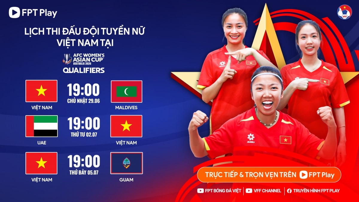Dt nu viet nam nam loi the cuc lon de du vck asian cup 2026 hinh anh 1