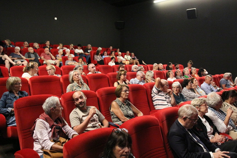 French audience at the documentary screening. (Photo published by VNA) 