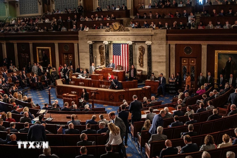 Quang cảnh một phiên họp Hạ viện Mỹ ở Washington, DC. (Ảnh minh họa. THX/TTXVN)