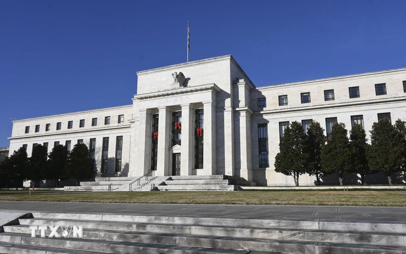 Trụ sở Cục Dự trữ Liên bang Mỹ (Fed) ở Washington, DC. (Ảnh: Kyodo/TTXVN)