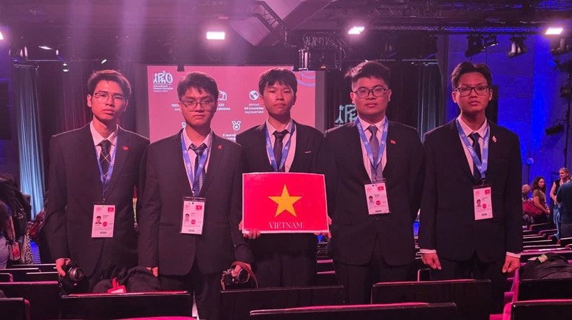 Các thành viên đội tuyển Việt Nam. (Ảnh: PV/Vietnam+)