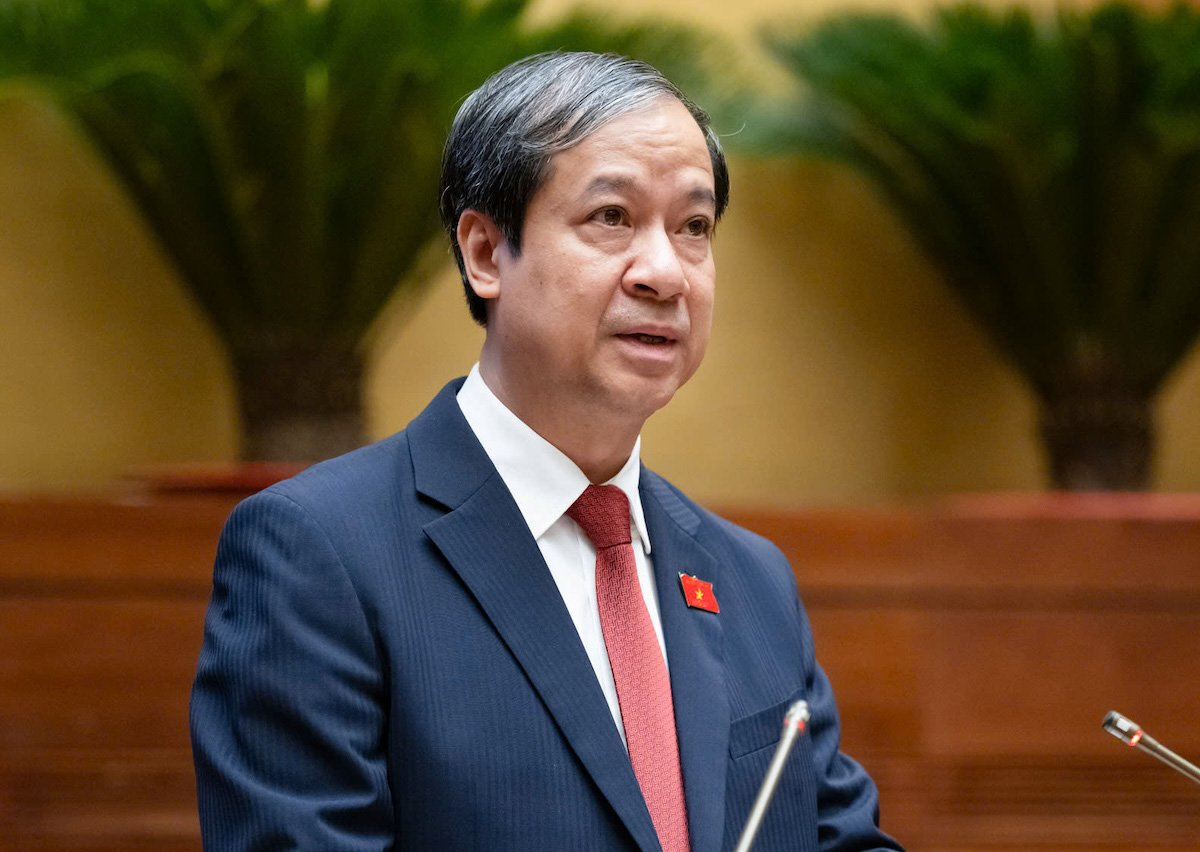 Bộ trưởng GD&ĐT Nguyễn Kim Sơn. (Ảnh: Quốc hội)