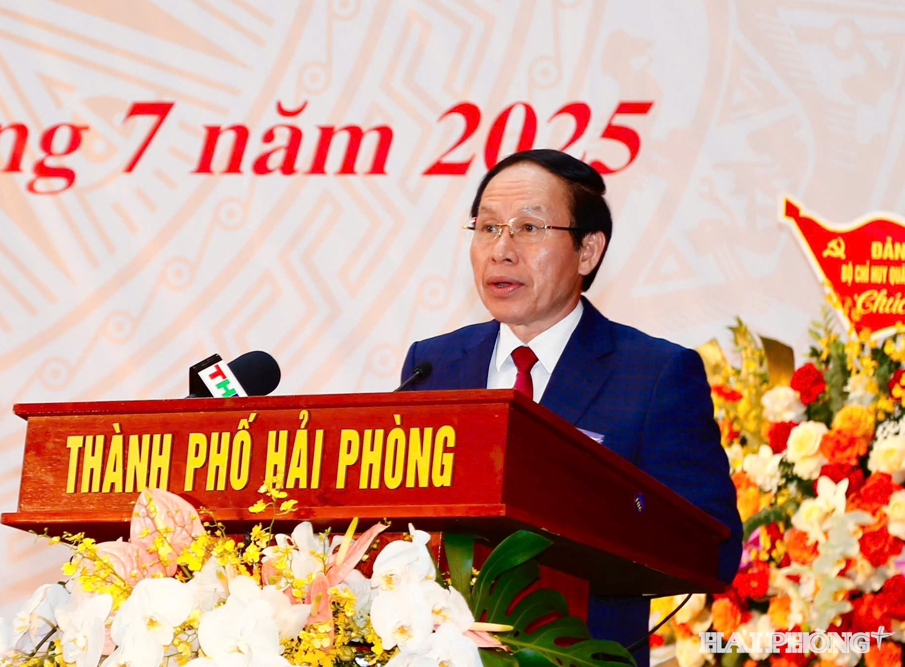 Đồng chí Lê Tiến Châu, Uỷ viên Trung ương Đảng, Bí thư Thành uỷ, Trưởng Đoàn Đại biểu Quốc hội TP Hải Phòng