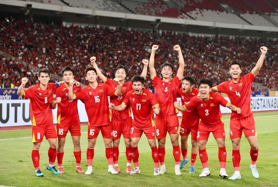 Vietnam claim their third straight U23 ASEAN Championship. (Photo: VNA)