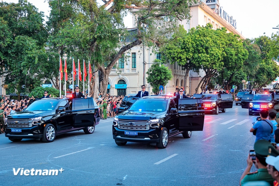Đây là một trong những nội dung, hoạt động nằm trong chuỗi hoạt động kỷ niệm 80 năm Ngày truyền thống Công an nhân dân (19/8/1945 – 19/8/2025) và 20 năm Ngày hội toàn dân bảo vệ an ninh Tổ quốc. (Ảnh: Hoài Nam/Vietnam+)