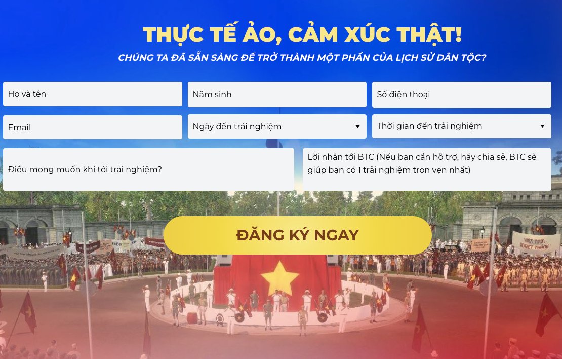 Điền đầy đủ thông tin theo quy định của BTC để tham dự triển lãm