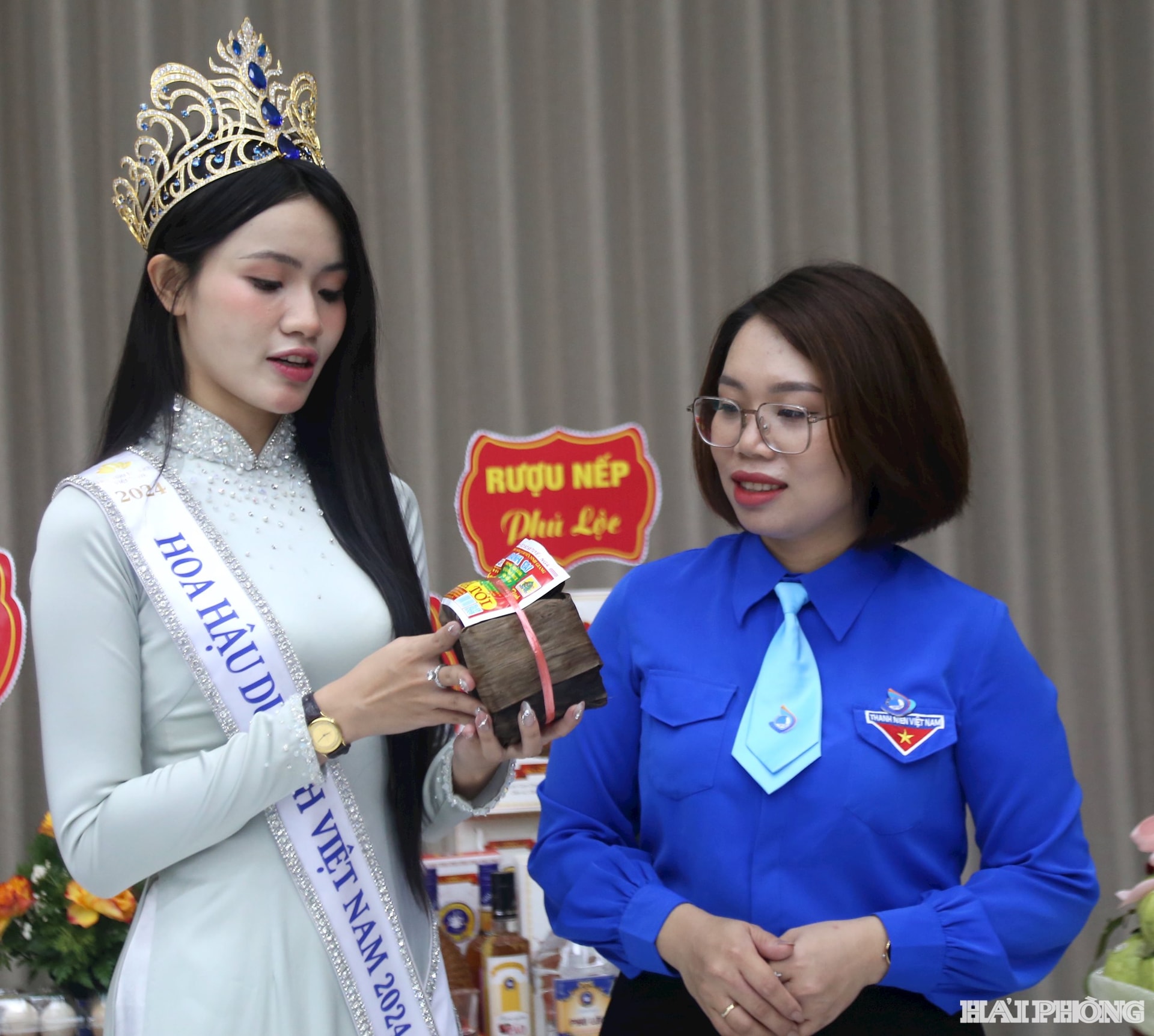 Bánh gai Ninh Giang đã trở thành sản phẩm du lịch, có mặt ở các gian hàng trưng bày giới thiệu sản phẩm