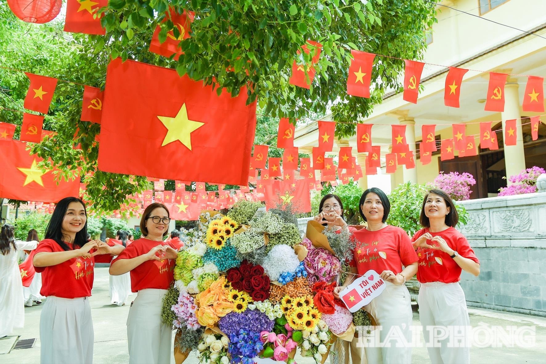 Dịp này Bảo tàng Hải Phòng cơ sở 2 bố trí nhiều điểm check-in phục vụ người dân, du khách