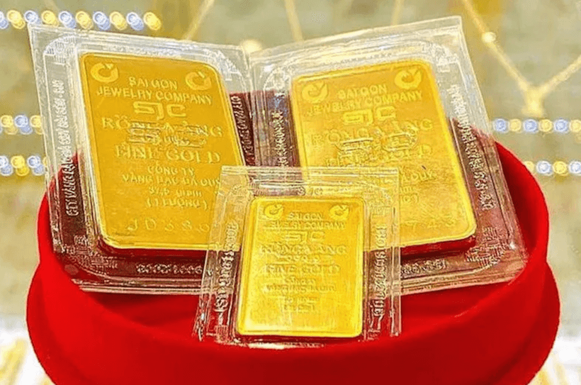 Giá vàng trong nước đã lập kỷ lục mới, giao dịch quanh mức 133,4 triệu đồng. (Ảnh: Vietnam+)