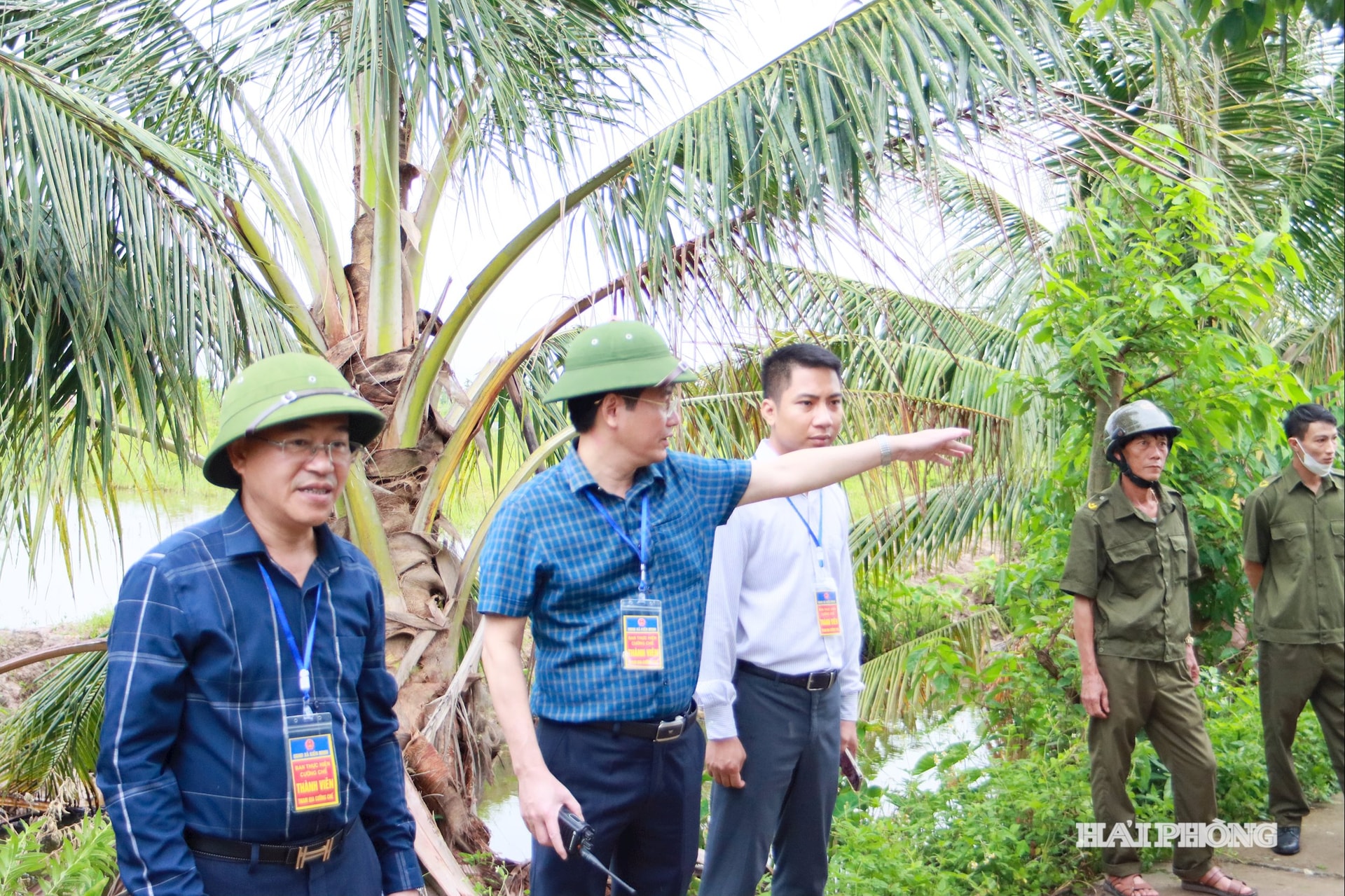 ថ្នាក់ដឹកនាំគណៈកម្មាធិការប្រជាជនឃុំ Kien Minh បានដឹកនាំការងារបោសសម្អាតទីតាំងសម្រាប់គម្រោងទីក្រុងថ្មី Duong Kinh - Kien Thuy។