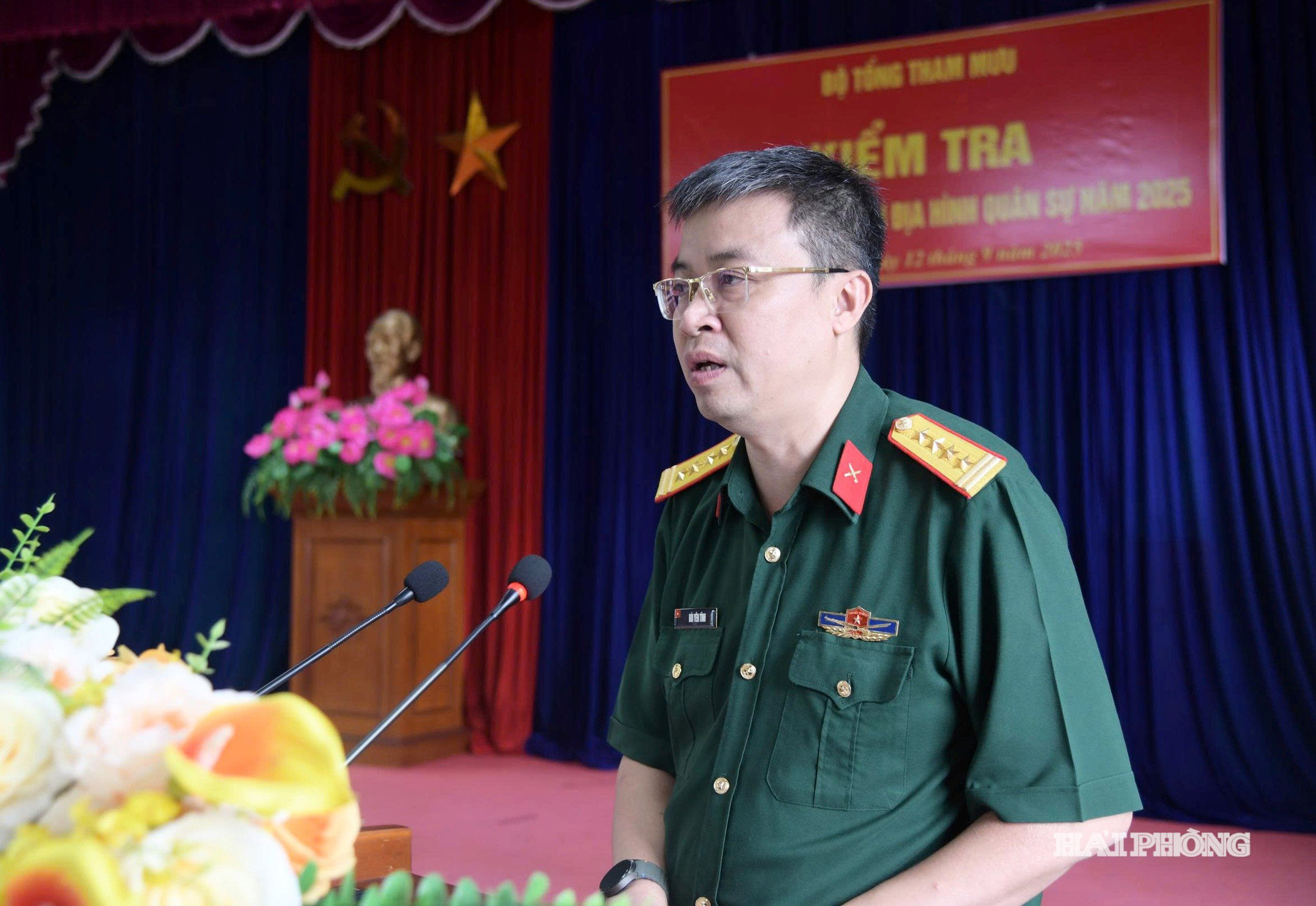 Đại tá Bùi Yên Tĩnh quán triệt nội dung, phương pháp kiểm tra