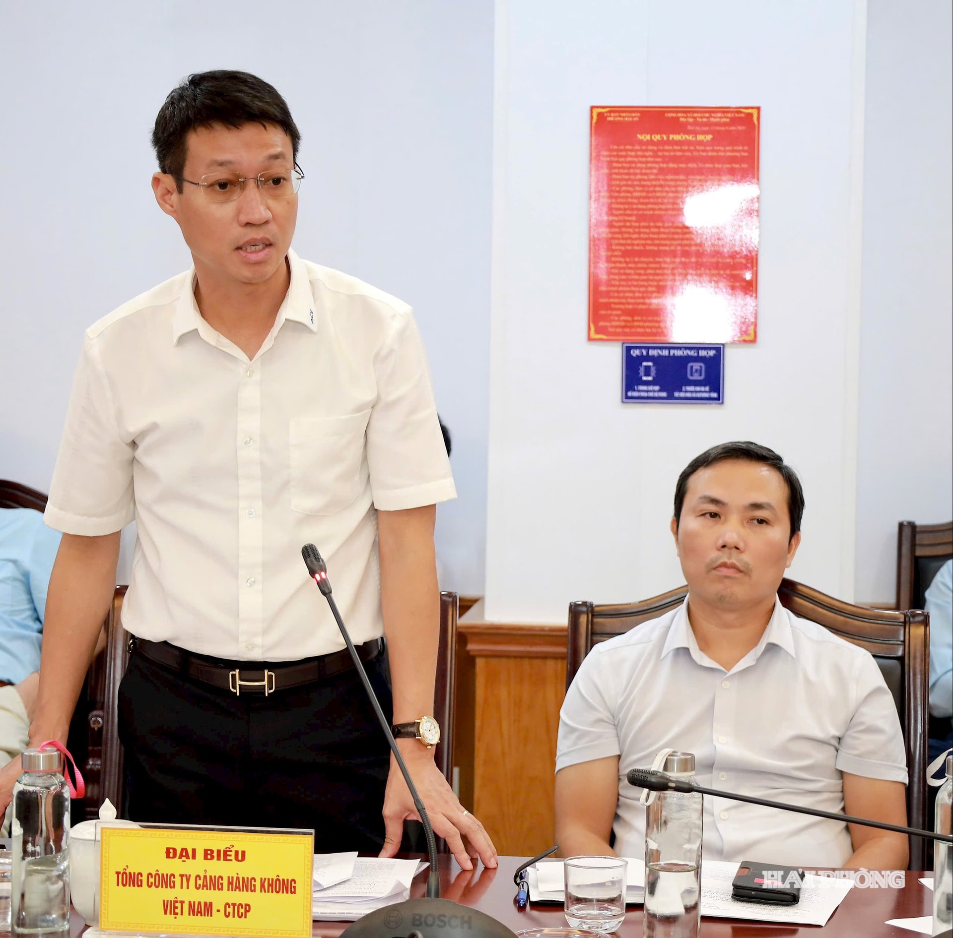 Đại diện Tổng Công ty Cảng hàng không Việt Nam phát biểu