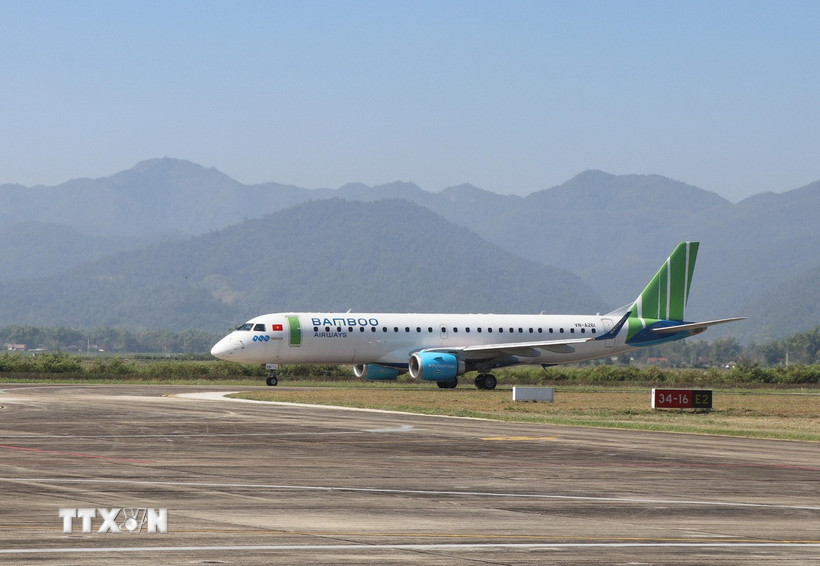 Máy bay của Bamboo Airways. (Nguồn: TTXVN)