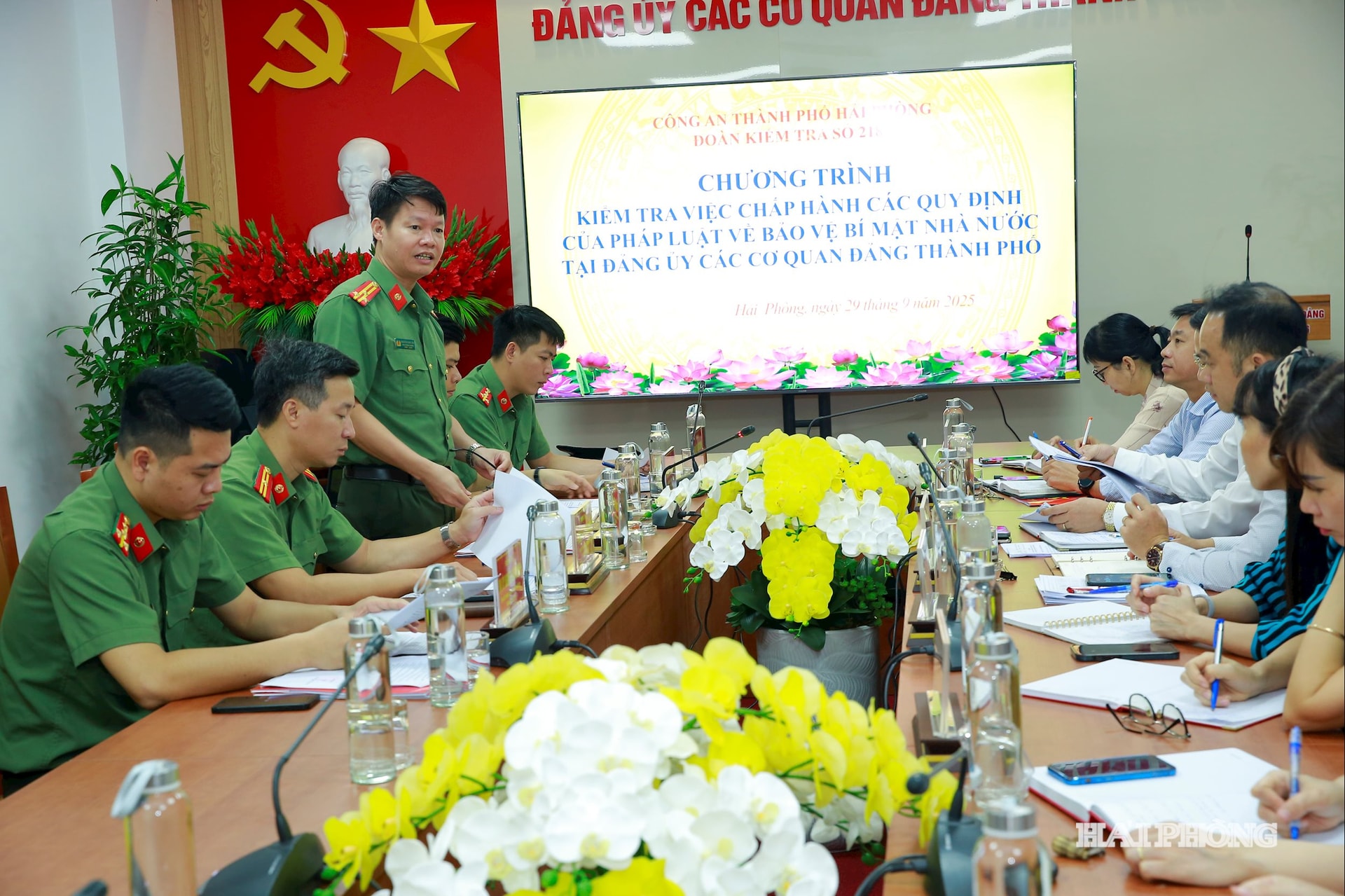 Đại diện đoàn kiểm tra phát biểu ý kiến.