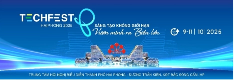 Techfest Haiphong 2025 được tổ chức theo hình thức trực tiếp kết hợp trực tuyến.
