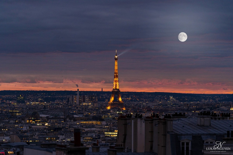 Tháp Eiffel. (Ảnh: Lukas Nguyễn)