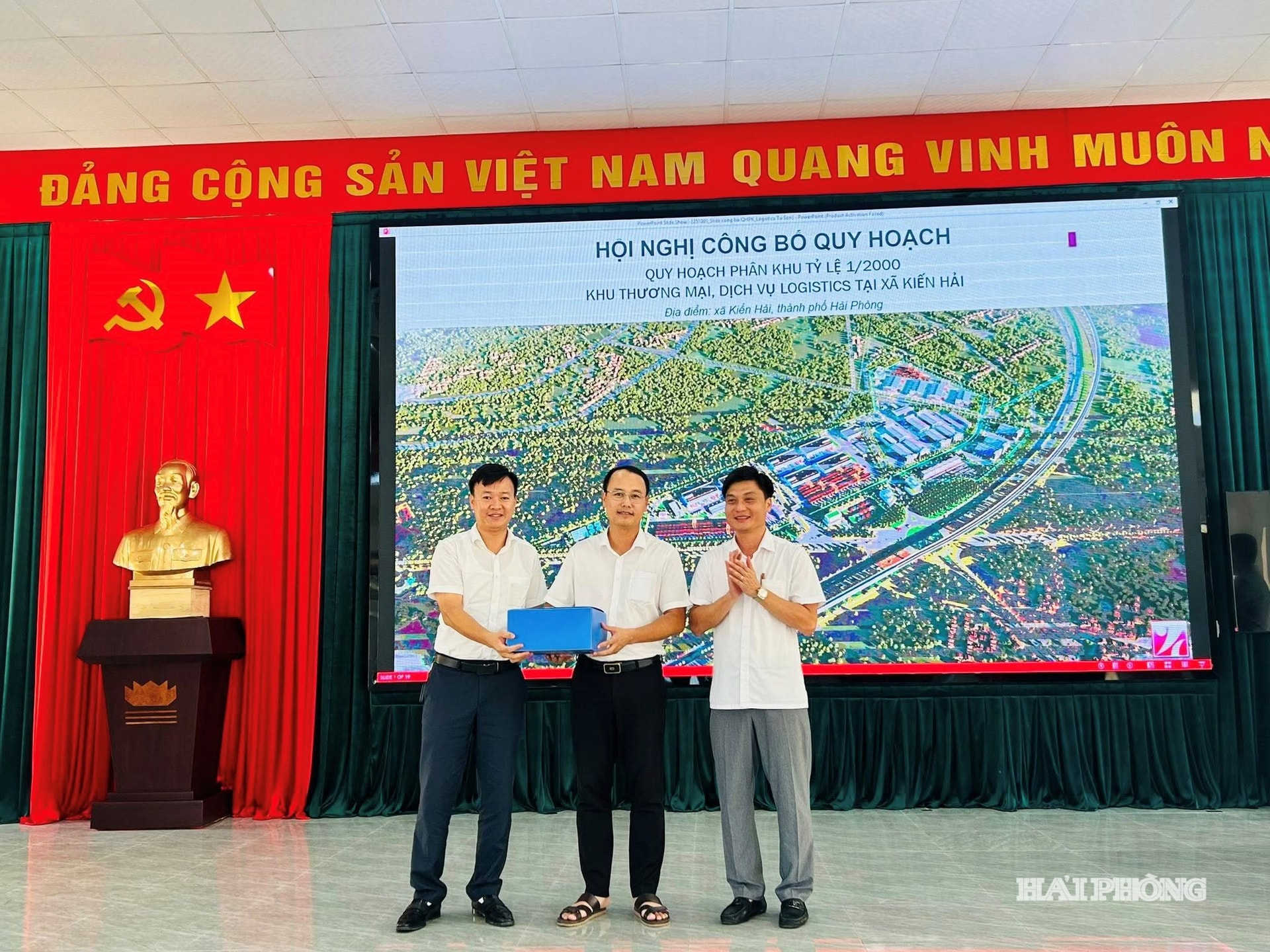 UBND xã Kiến Hải công bố công khai Đồ án Quy hoạch phân khu tỷ lệ 1/2000 Khu thương mại, dịch vụ logistics tại xã