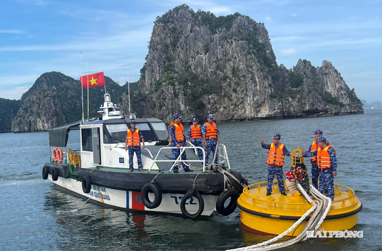 Lãnh đạo Bộ Tư lệnh Vùng Cảnh sát biển 1 trực tiếp chỉ đạo công tác phòng, chống bão
