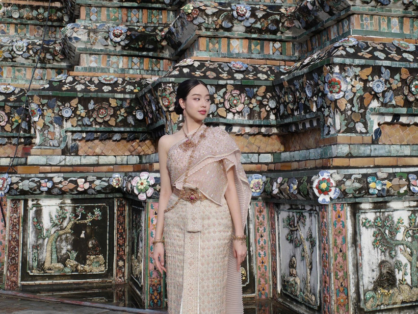 Đương kim Miss International Thanh Thủy vừa kết thúc hành trình ý nghĩa tại Thái Lan. (Ảnh: CTV/Vietnam+)