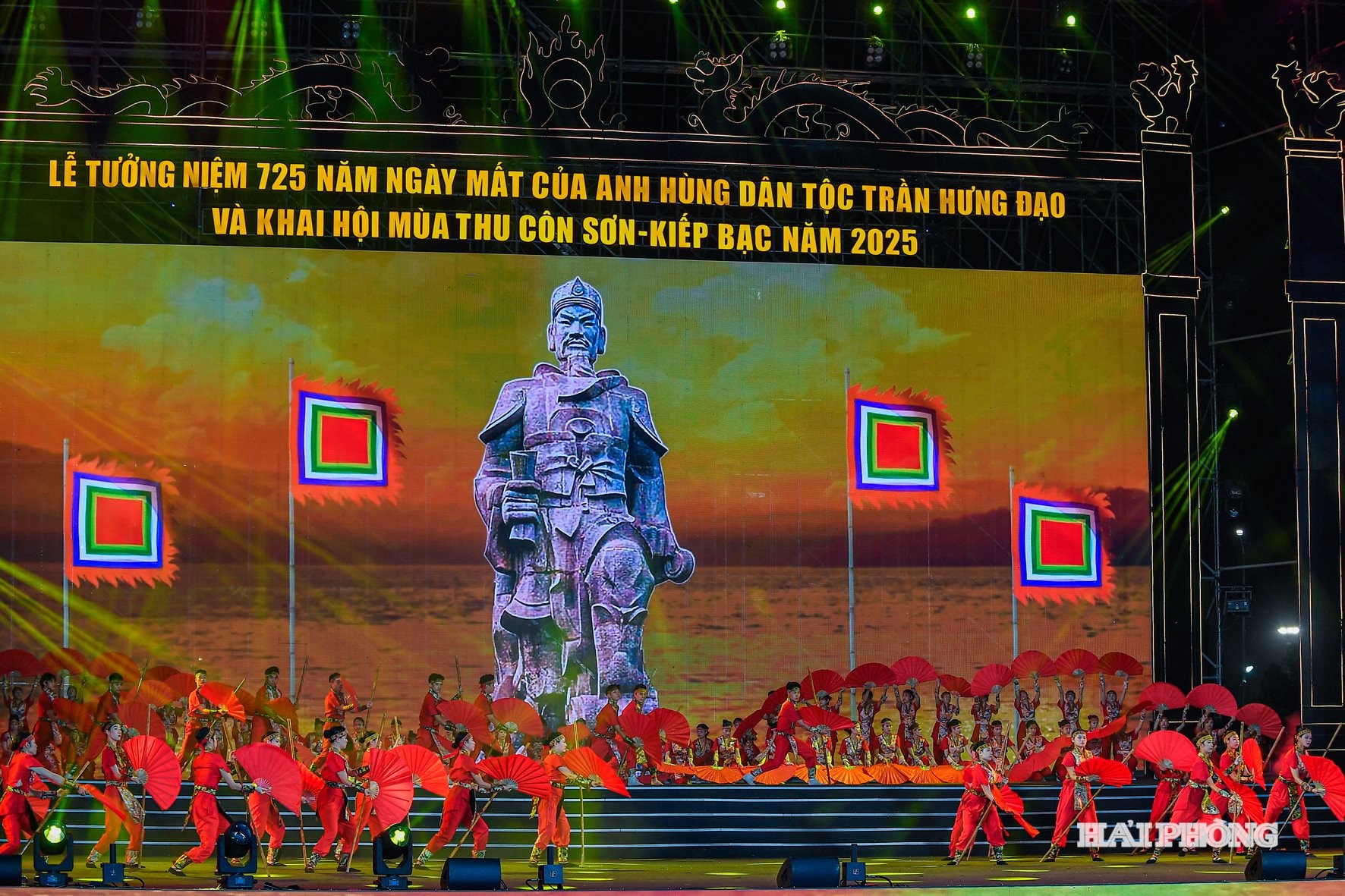 The art performances are elaborately staged.