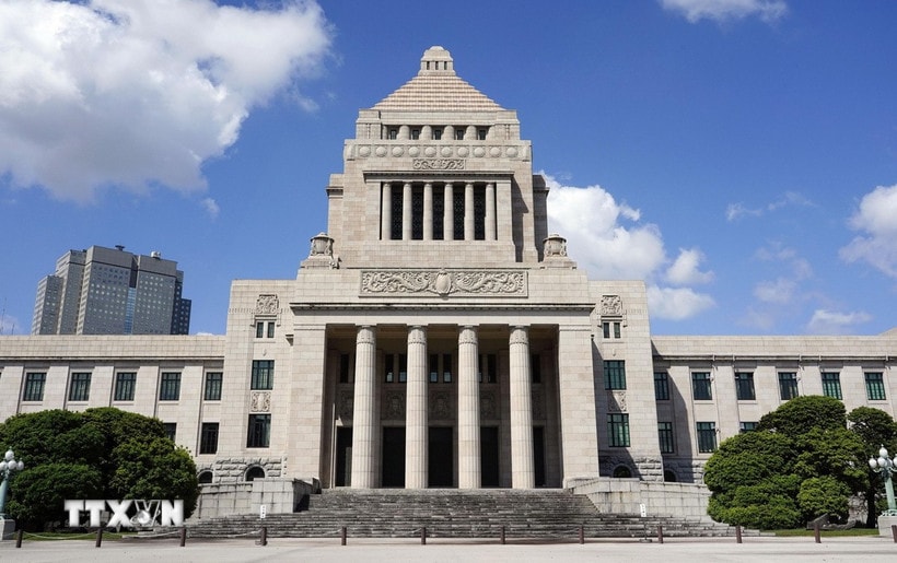 Tòa nhà Quốc hội Nhật Bản tại thủ đô Tokyo. (Ảnh: Kyodo/TTXVN)