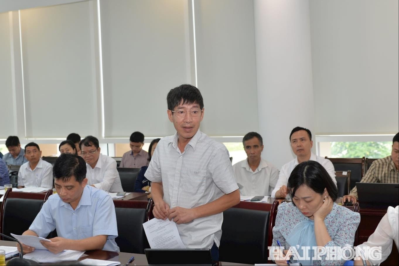 តំណាង​មន្ទីរ​កសិកម្ម និង​បរិស្ថាន​ថ្លែង​ក្នុង​កិច្ចប្រជុំ