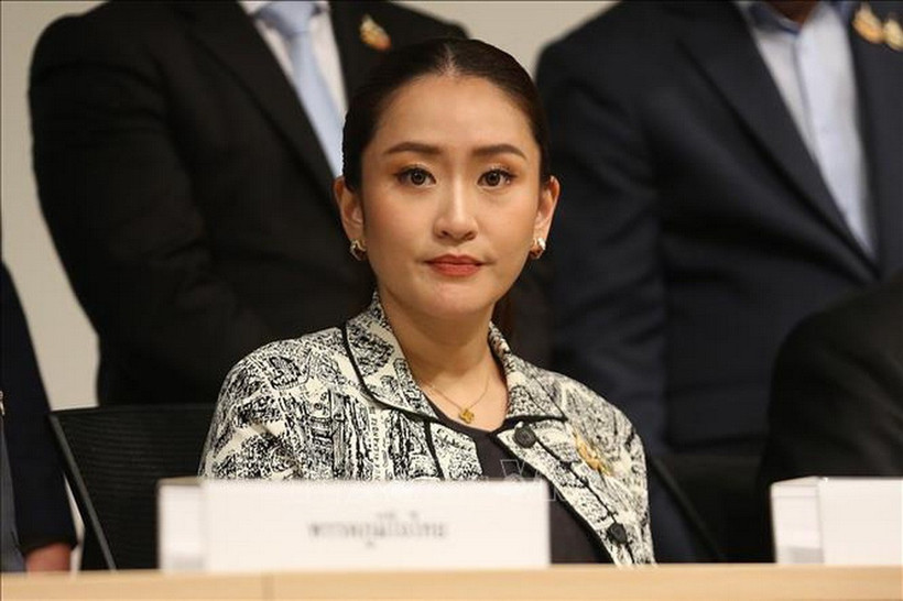 Cựu thủ tướng Thái Lan Paetongtarn Shinawatra. (Ảnh: THX/TTXVN)