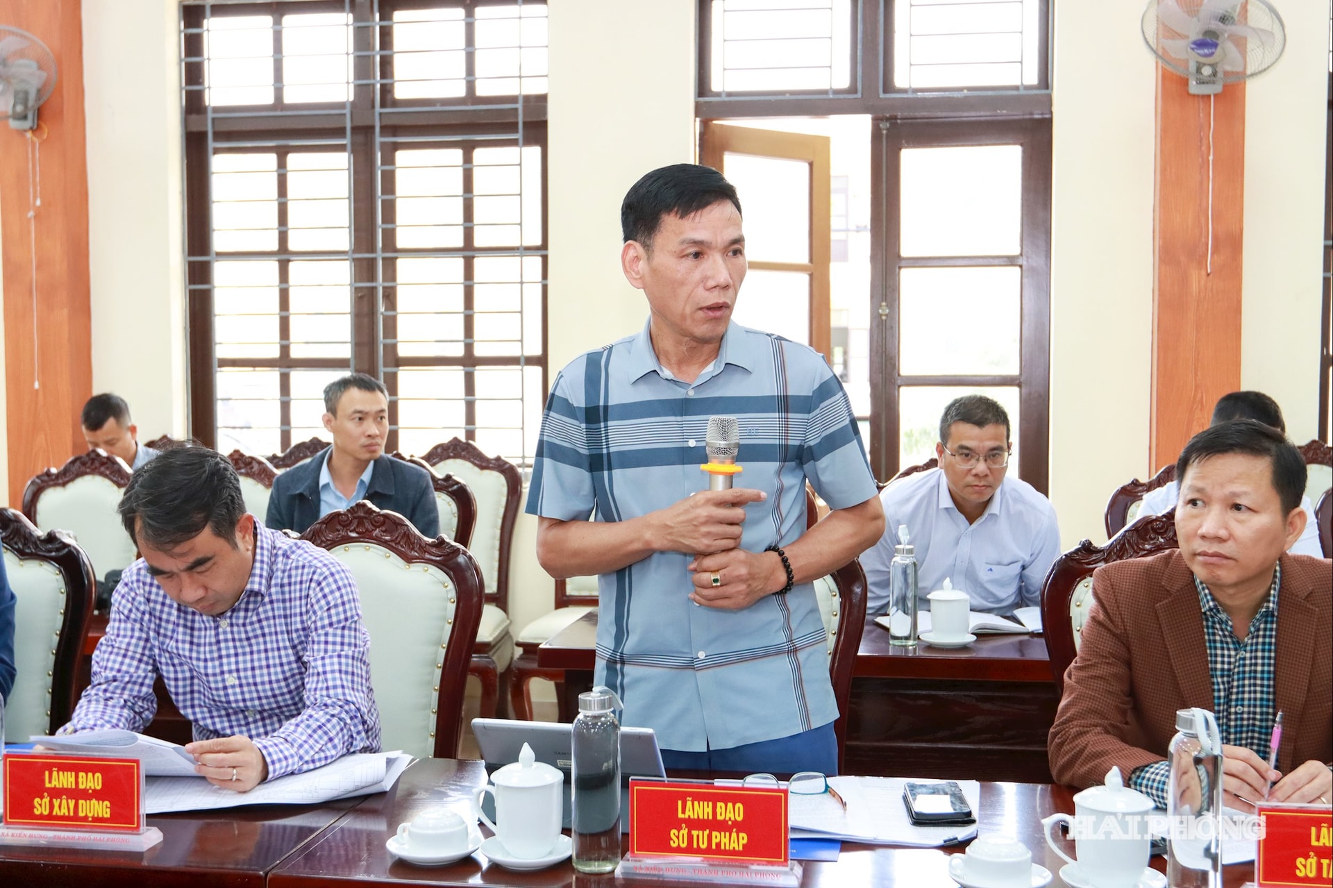Đại diện lãnh đạo Sở Tư pháp phát biểu