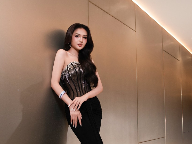 Á hậu Thu Ngân sẽ đại diện nhan sắc Việt Nam tại Miss Intercontinental 2025. (Ảnh: CTV/Vietnam+)