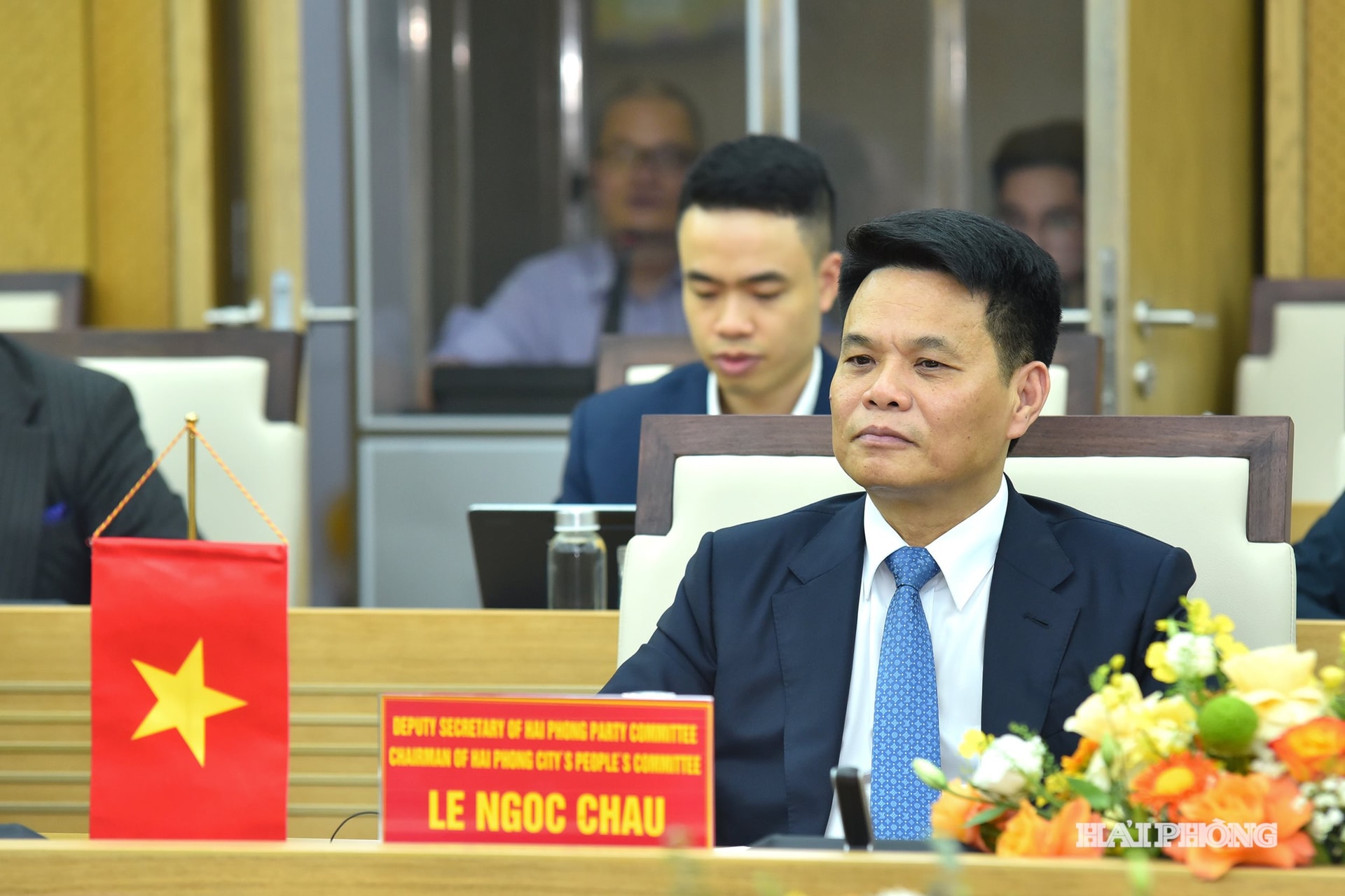 សមមិត្ត Le Ngoc Chau អនុលេខាគណៈកម្មាធិការបក្សទីក្រុង ប្រធានគណៈកម្មាធិការប្រជាជនទីក្រុងបានទទួល និងធ្វើការជាមួយលោកស្រី Aukje De Vries រដ្ឋមន្ត្រីក្រសួងពាណិជ្ជកម្មបរទេស និងអភិវឌ្ឍន៍នៃប្រទេសហូឡង់។