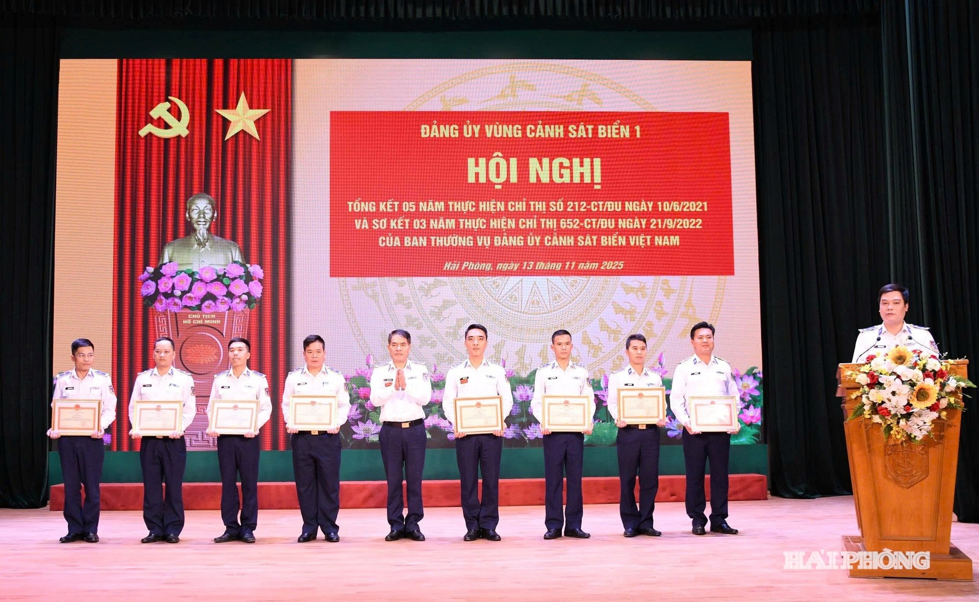 Bộ Tư lệnh Vùng Cảnh sát biển 1 biểu dương, khen thưởng các tập thể, cá nhân